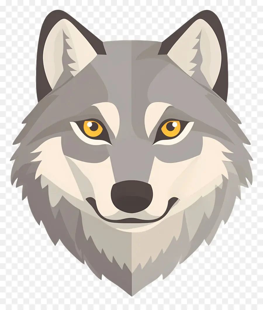 Cabeza De Lobo，Lobo Geométrico PNG