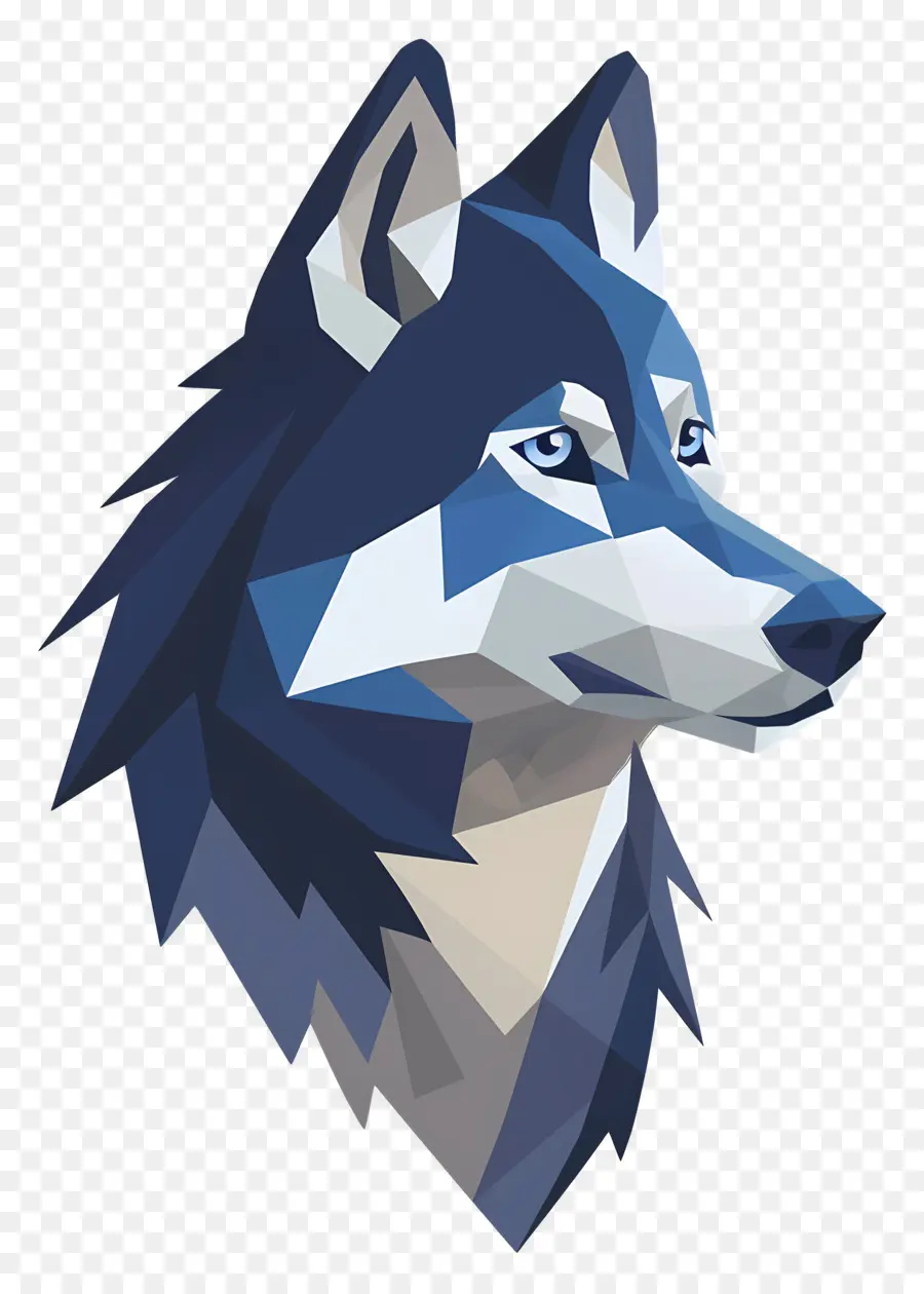 Cabeza De Lobo，Lobo Geométrico PNG