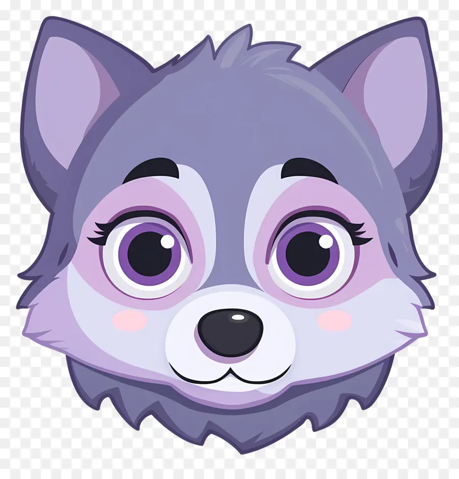 Cabeza De Lobo，Perro De Dibujos Animados PNG