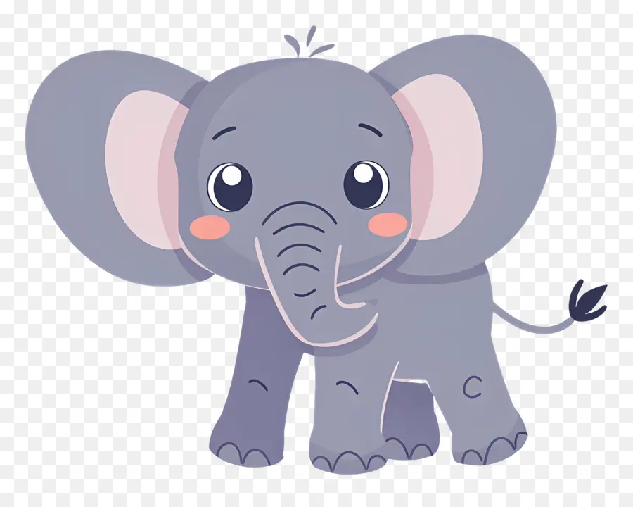 Lindo Elefante，Elefante Azul PNG