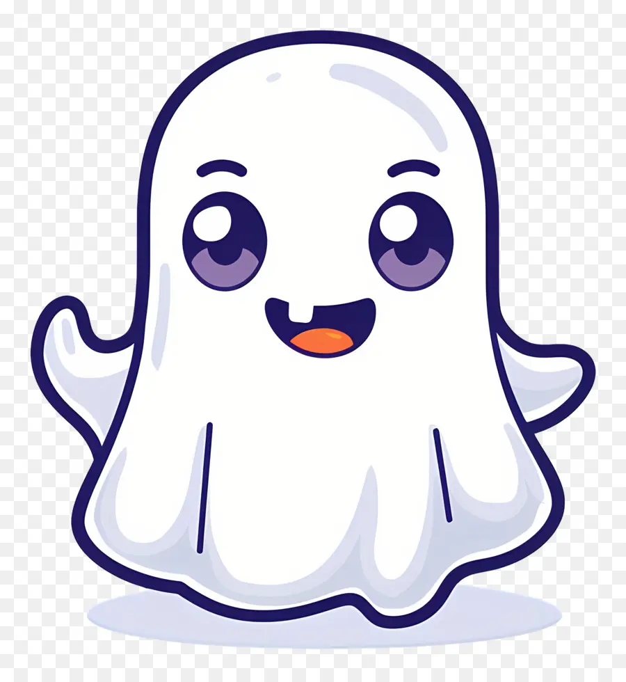 Fantasma Kawaii，Fantasma Con Cara De Calavera PNG