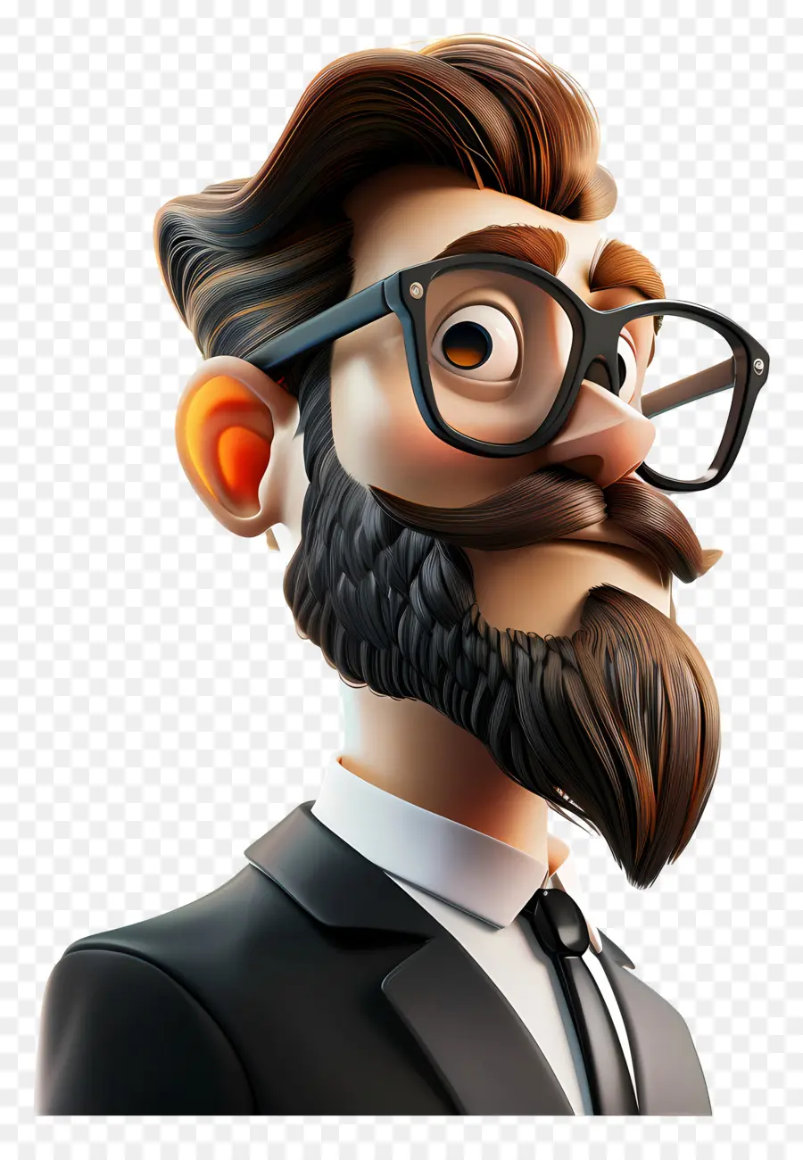 Hombre Genial，Empresario De Dibujos Animados PNG