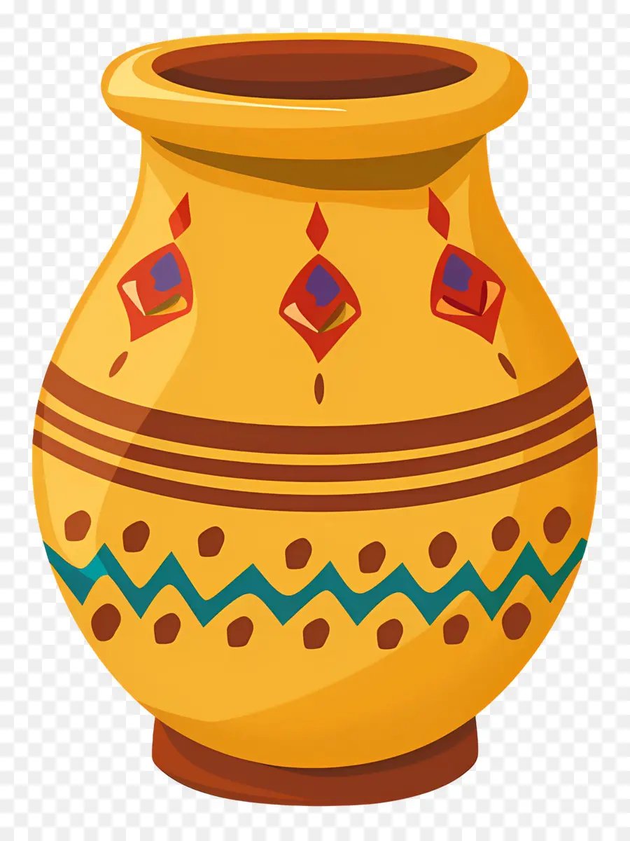 Olla India，Florero Decorativo PNG