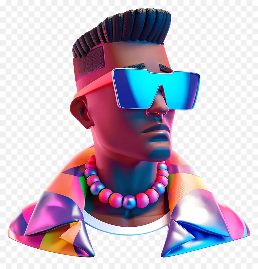 Hombre Genial，Avatar Con Estilo PNG