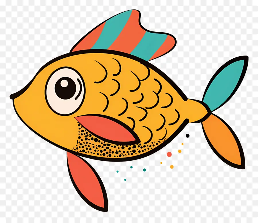 Dibujos Animados De Peces，Peces Coloridos PNG