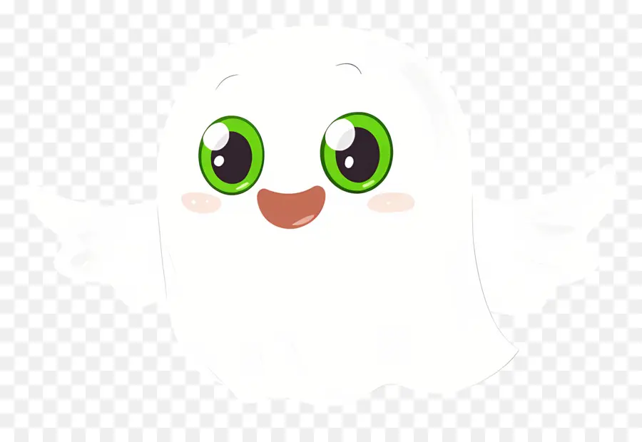 Fantasma De Dibujos Animados，Fantasma Feliz PNG