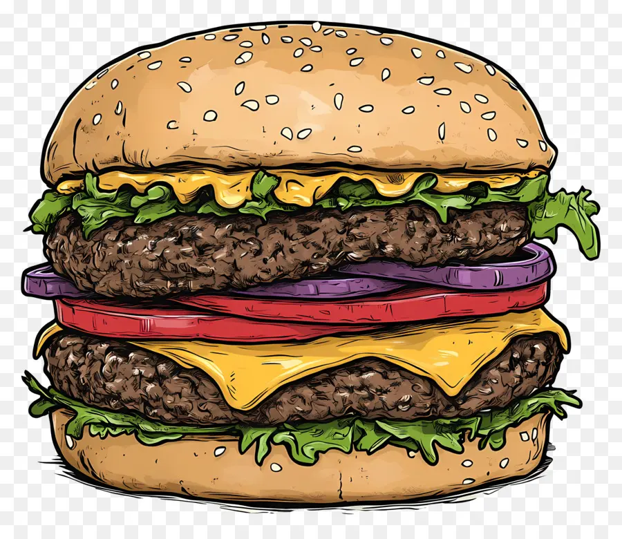 Hamburguesa De Carne，Hamburguesa Con Queso PNG