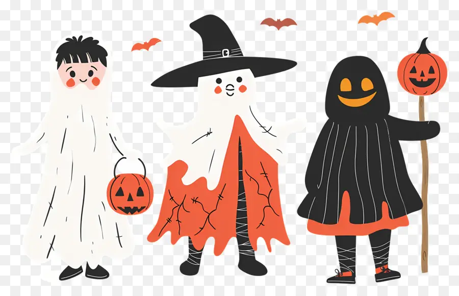 Niños De Halloween，Disfraces De Halloween PNG