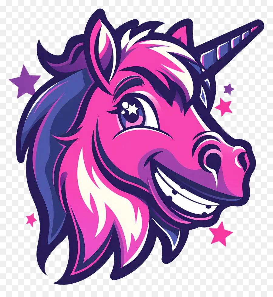 Cabeza De Unicornio，Unicornio De Dibujos Animados PNG