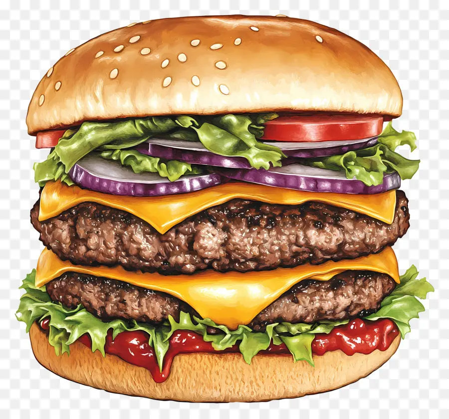 Hamburguesa De Carne，Hamburguesa Con Queso PNG