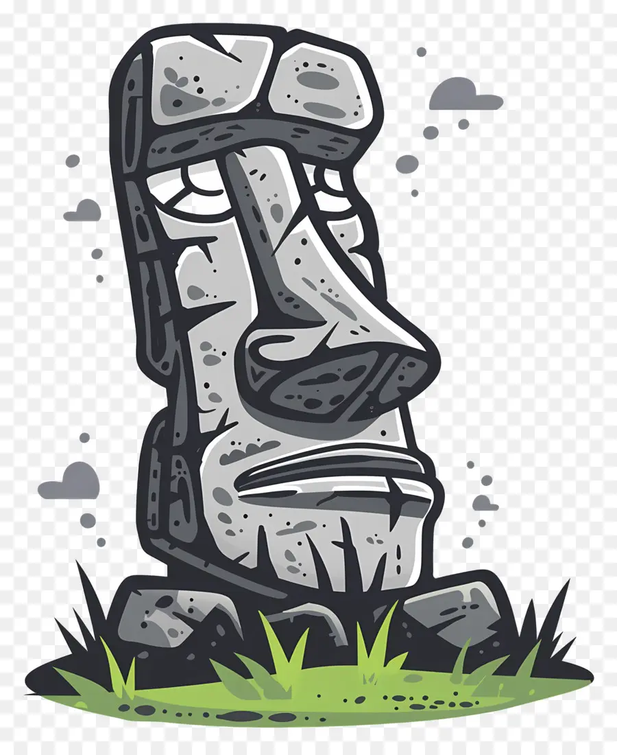 Moái，Estatua De Piedra PNG