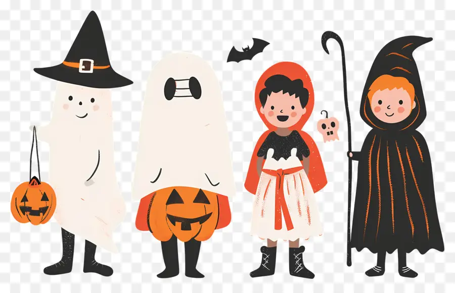 Niños De Halloween，Disfraces De Halloween PNG