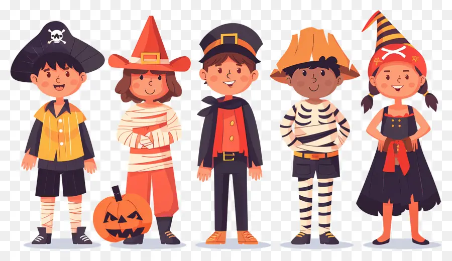 Niños De Halloween，Disfraces De Halloween PNG