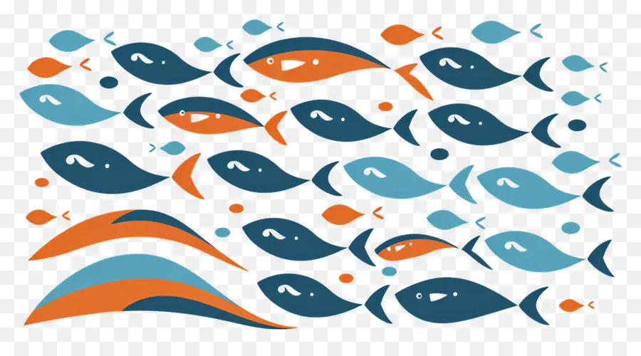 Grupo De Peces，Peces Coloridos PNG