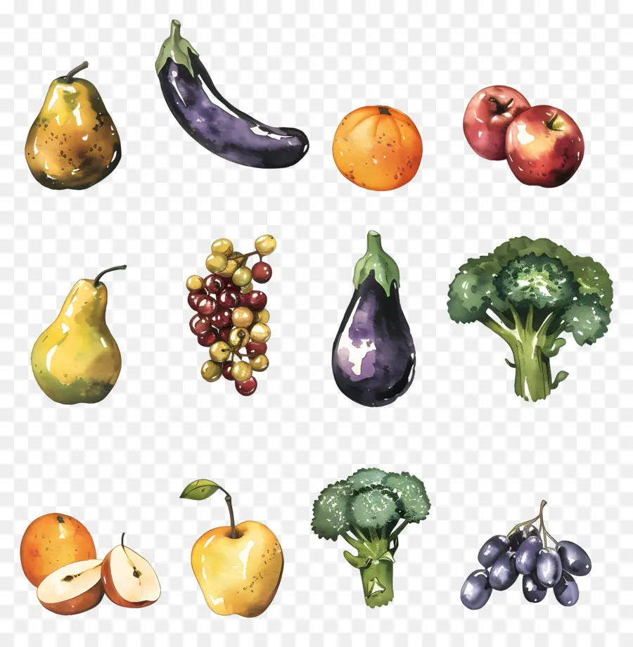 Verduras Y Frutas，Frutas Y Verduras PNG