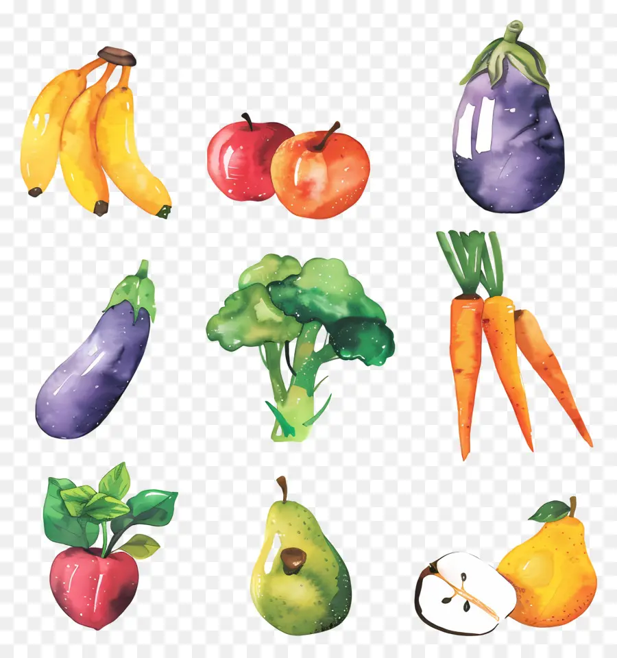 Verduras Y Frutas，Frutas Y Verduras PNG