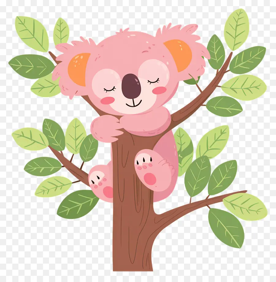 Lindo Koala，Koala Rosa PNG