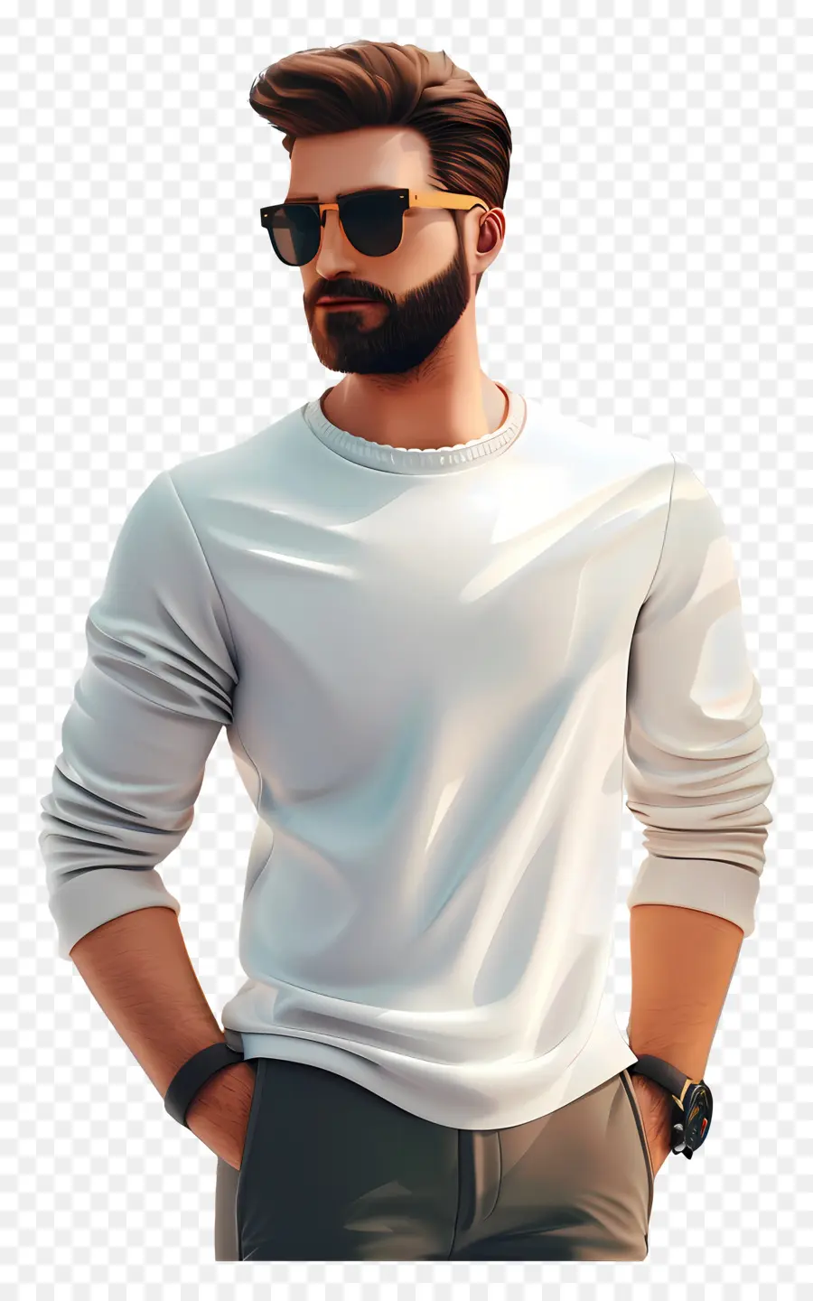 Hombre Genial，Hombre Con Estilo PNG