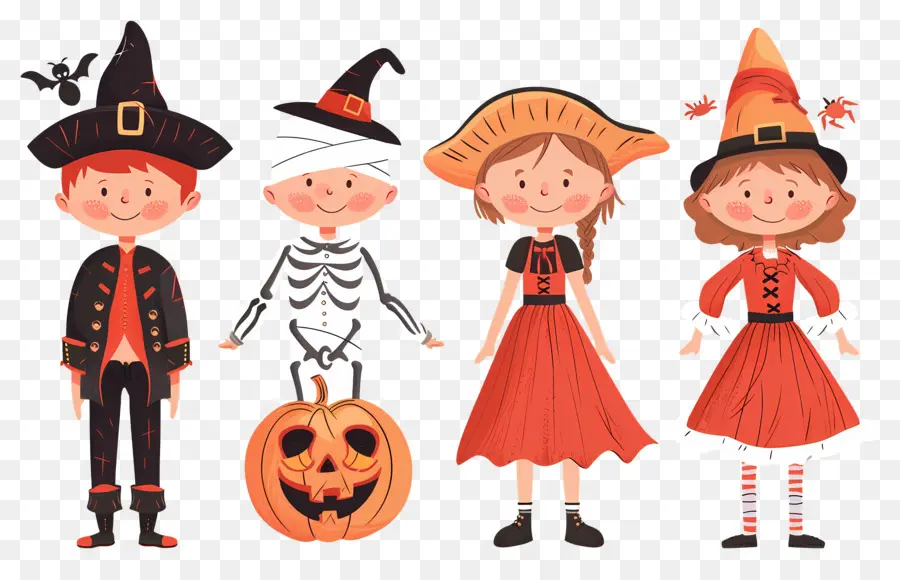 Niños De Halloween，Disfraces De Halloween PNG