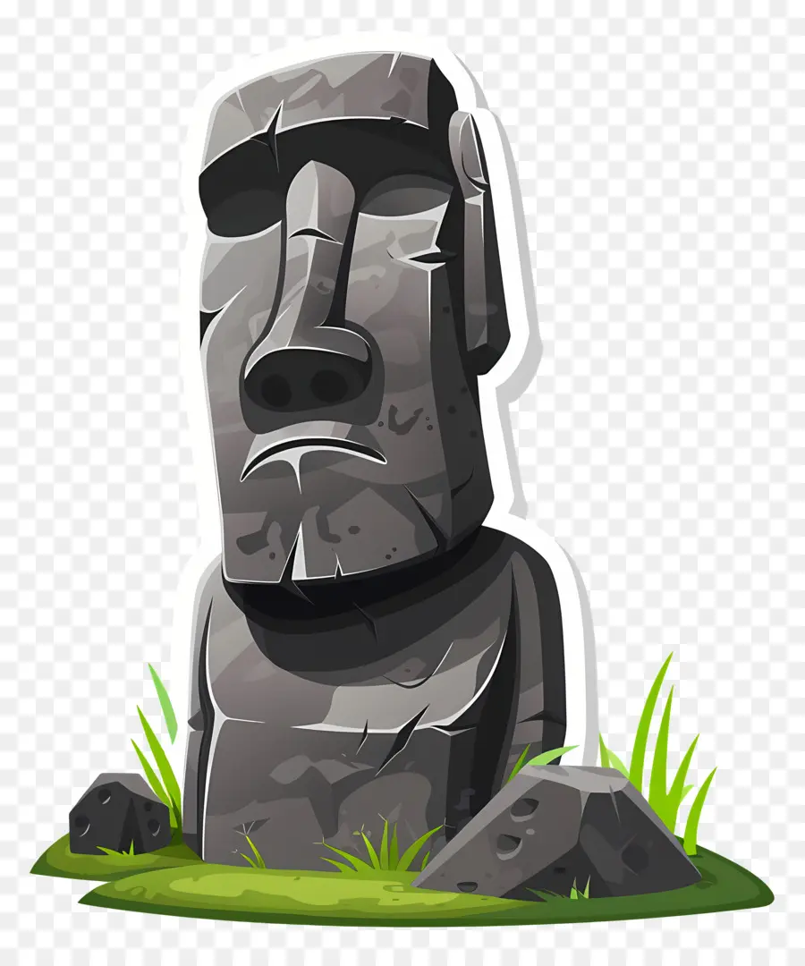 Moái，Estatua De Piedra PNG