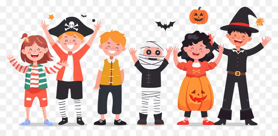 Niños De Halloween，Disfraces De Halloween PNG