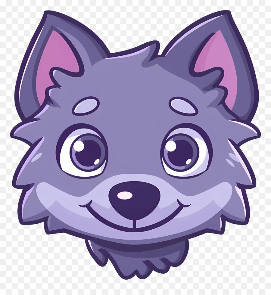 Cabeza De Lobo，Perro De Dibujos Animados PNG