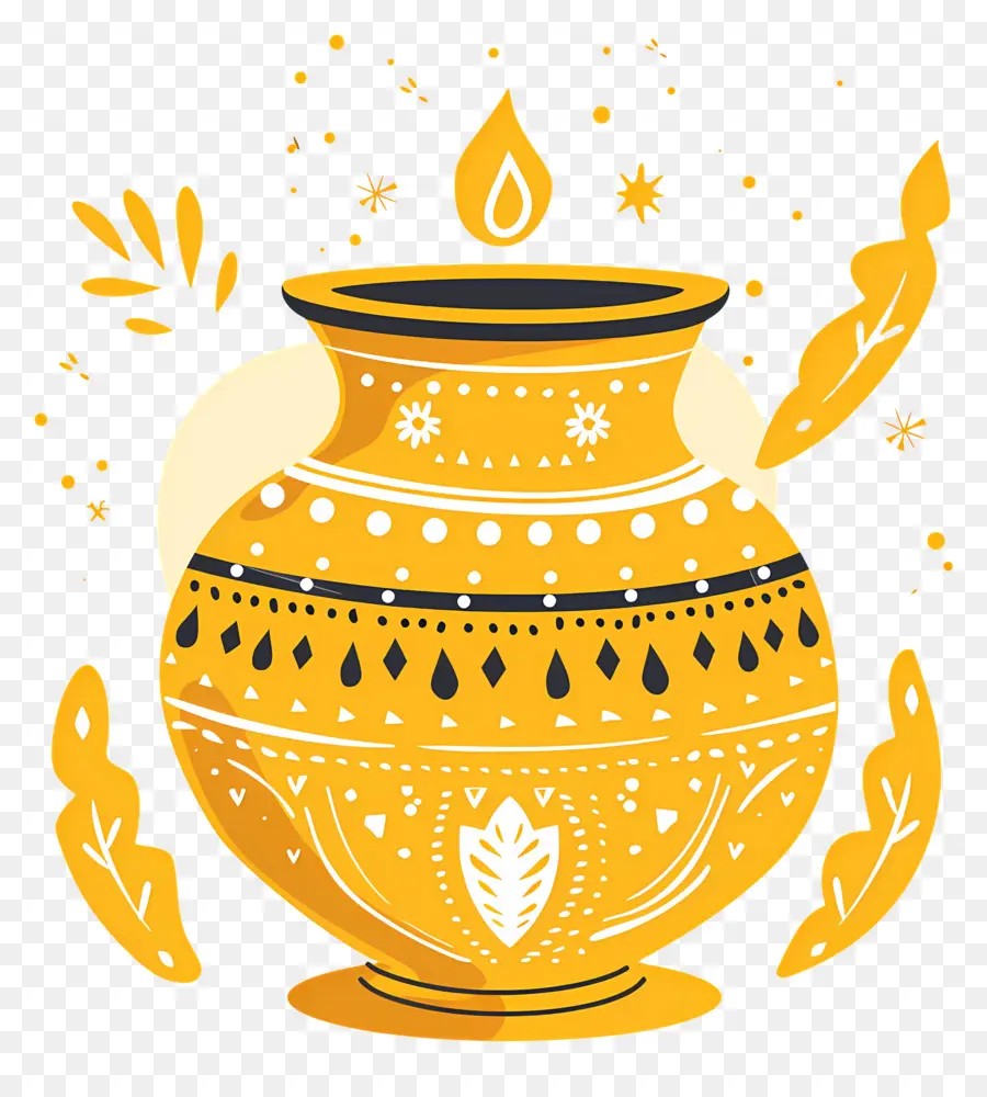 Olla India，Maceta Decorativa PNG