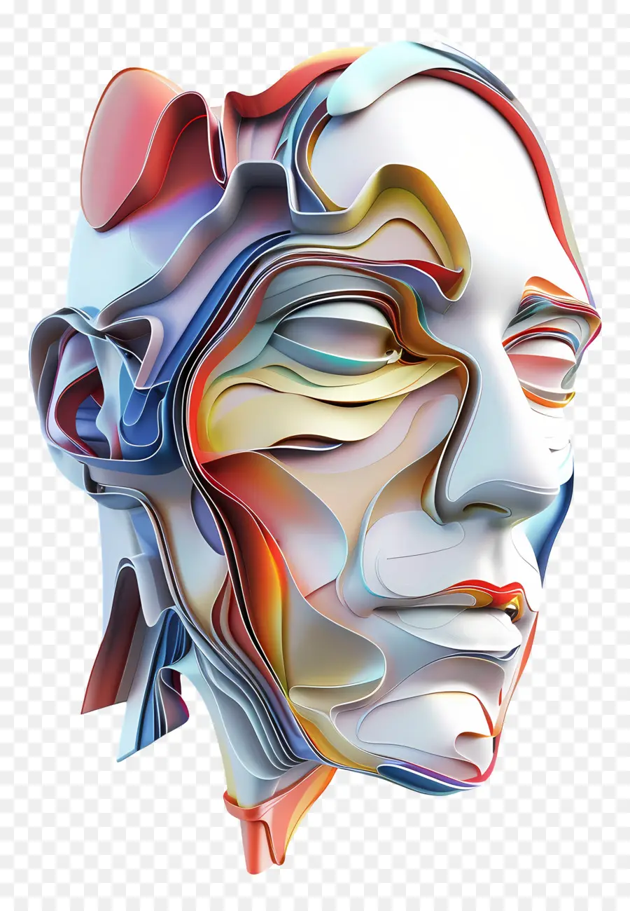 Cara De Hombre，Cara Abstracta PNG