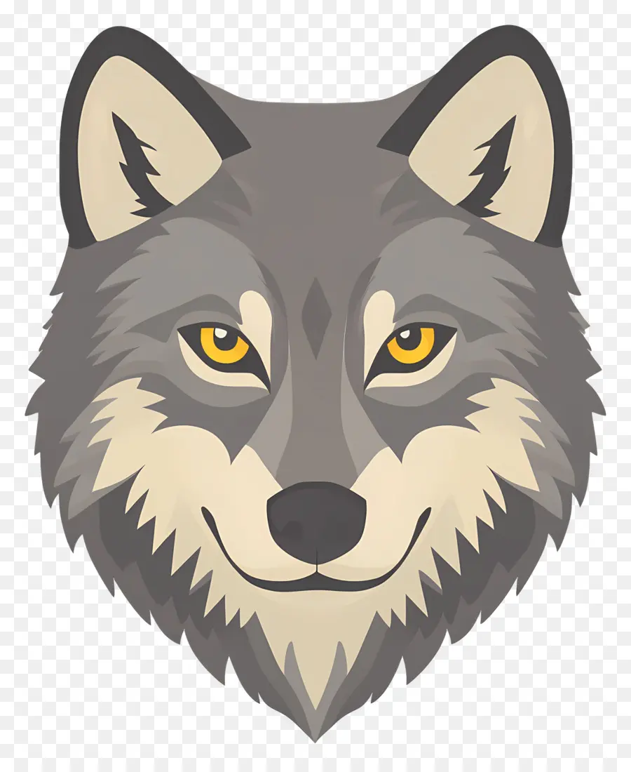 Cabeza De Lobo，Lobo De Dibujos Animados PNG