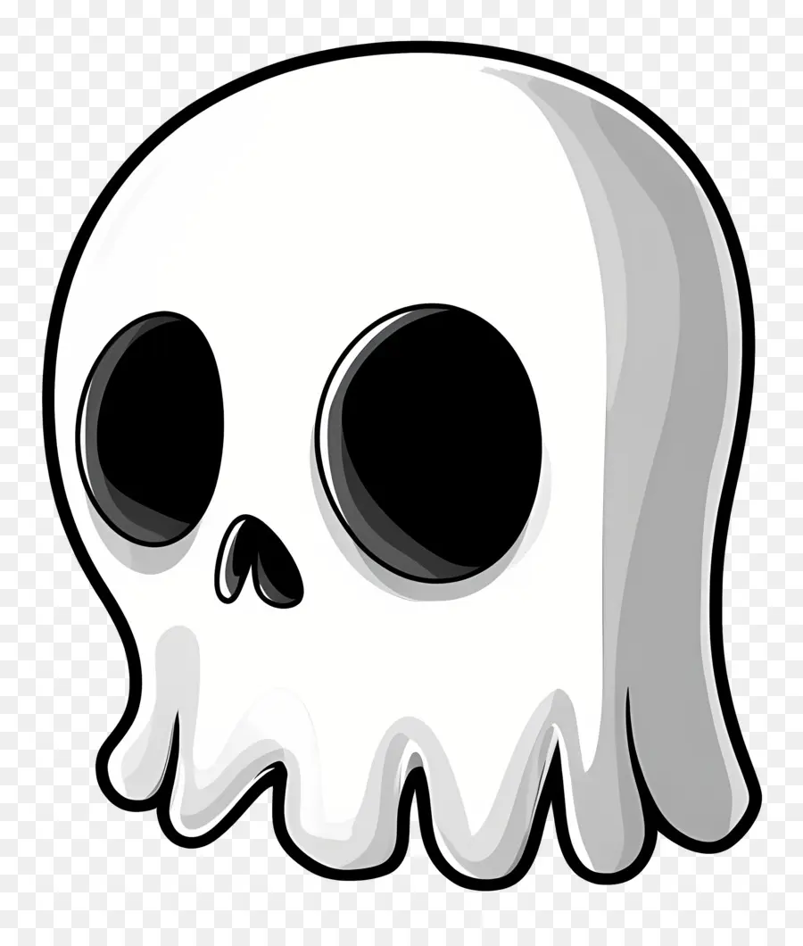 Fantasma De Dibujos Animados，Calavera De Dibujos Animados PNG