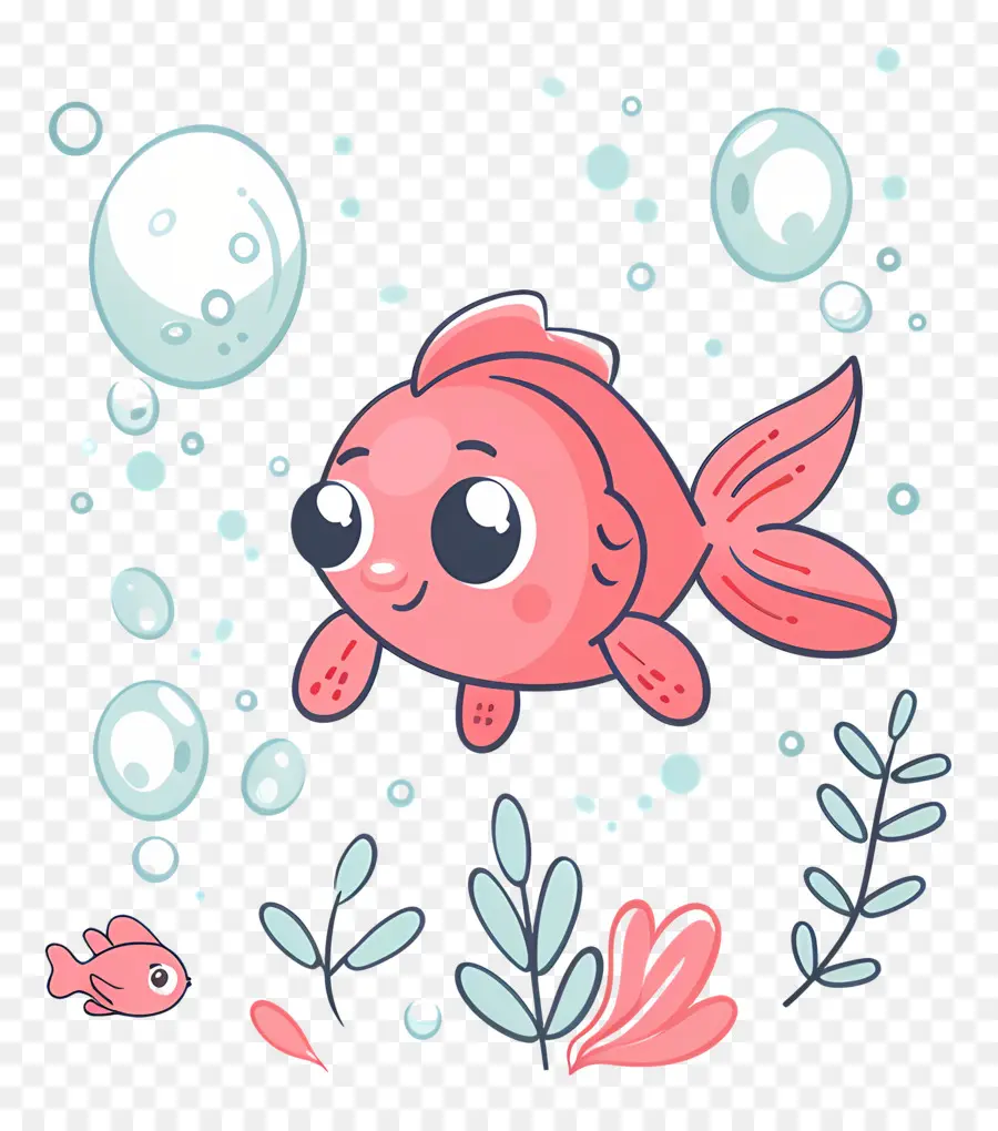 Dibujos Animados De Peces，Pez Rosa PNG