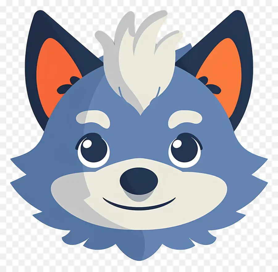 Cabeza De Lobo，Perro Azul PNG