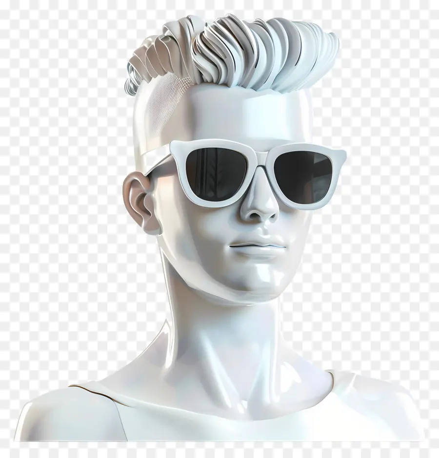 Hombre Genial，Maniquí Con Gafas De Sol PNG