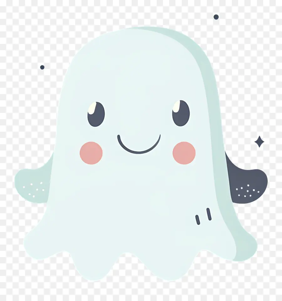 Fantasma De Dibujos Animados，Fantasma Feliz PNG