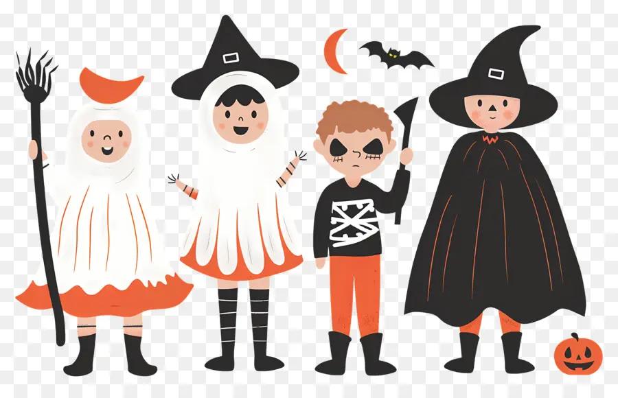 Niños De Halloween，Disfraces De Halloween PNG