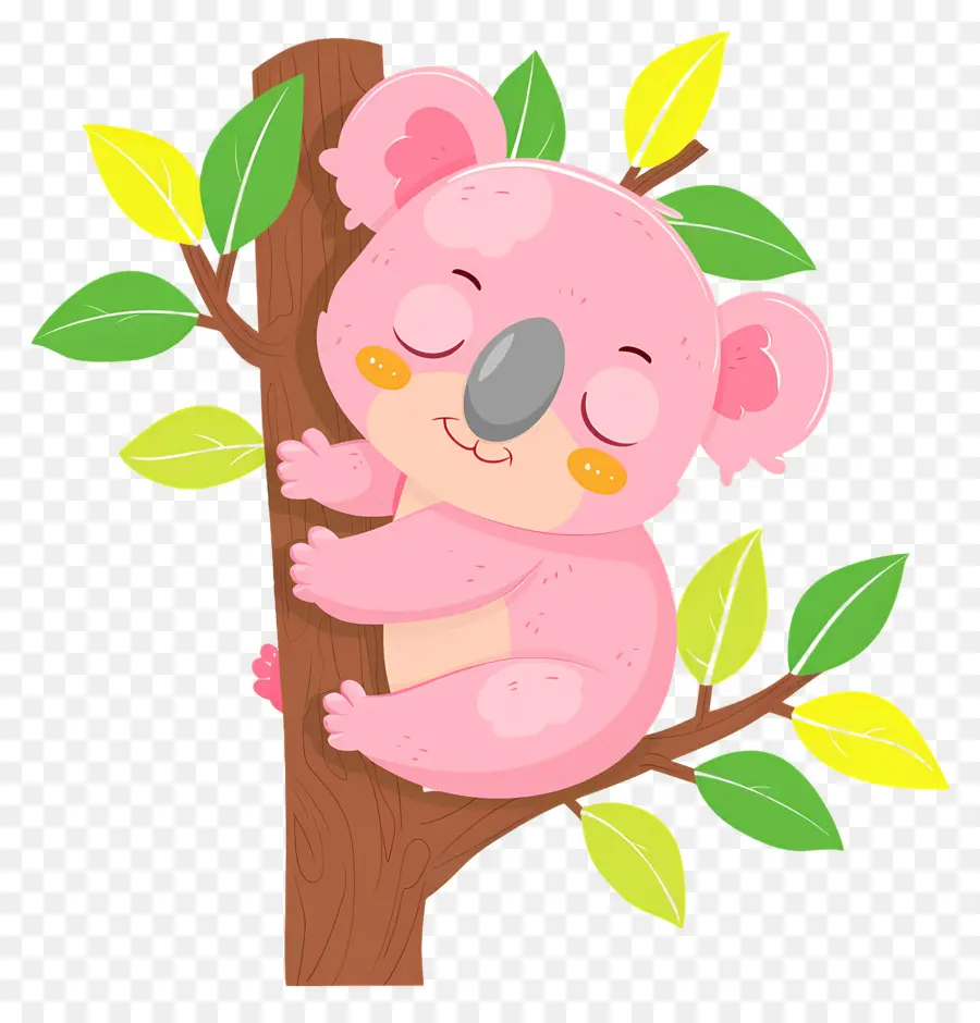 Lindo Koala，Koala Rosa PNG