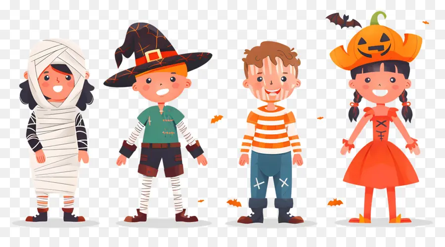 Niños De Halloween，Disfraces De Halloween PNG