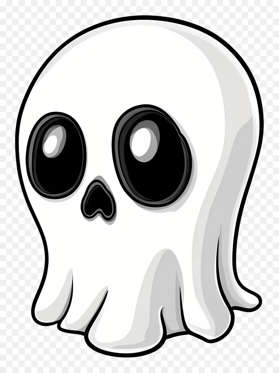 Fantasma De Dibujos Animados，Calavera De Dibujos Animados PNG