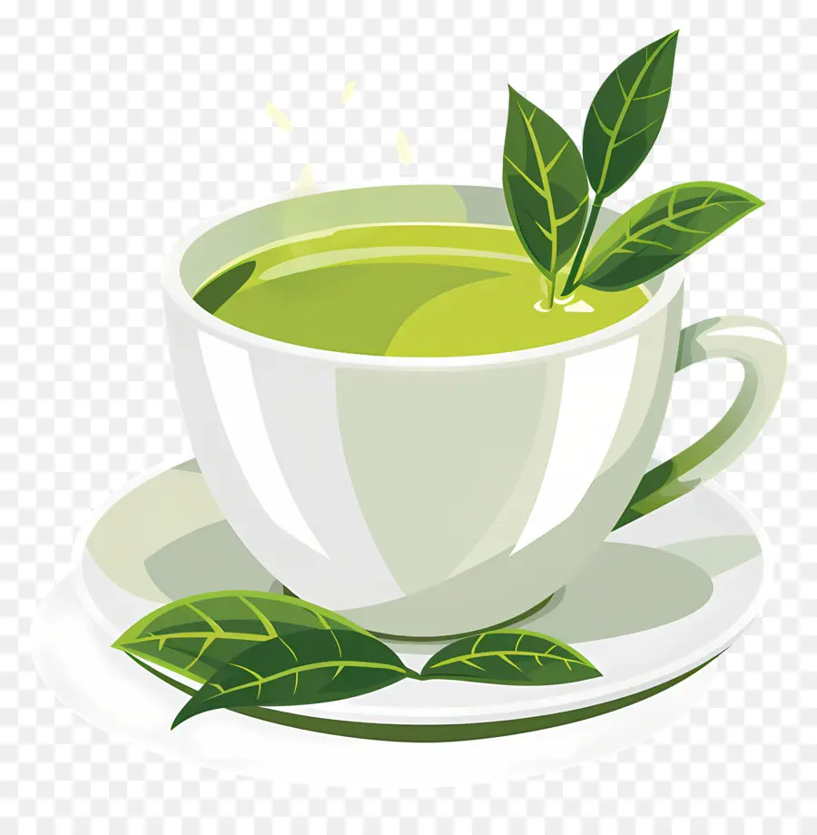 Bebida De Té Verde，Taza De Té Verde PNG