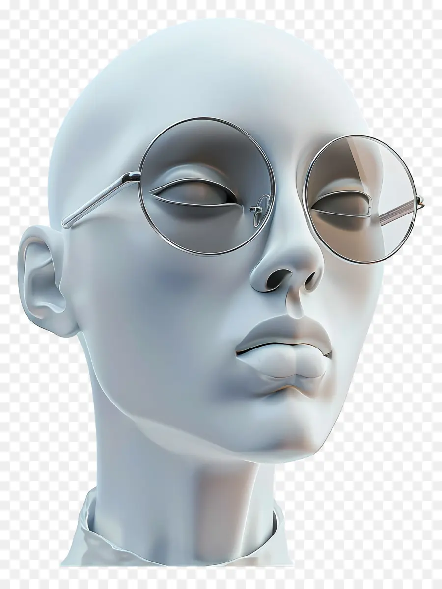 Cara De Hombre，Calvo Con Gafas PNG