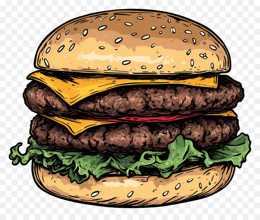 Hamburguesa De Carne，Hamburguesa Con Queso PNG