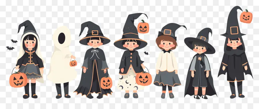 Niños De Halloween，Disfraces De Halloween PNG