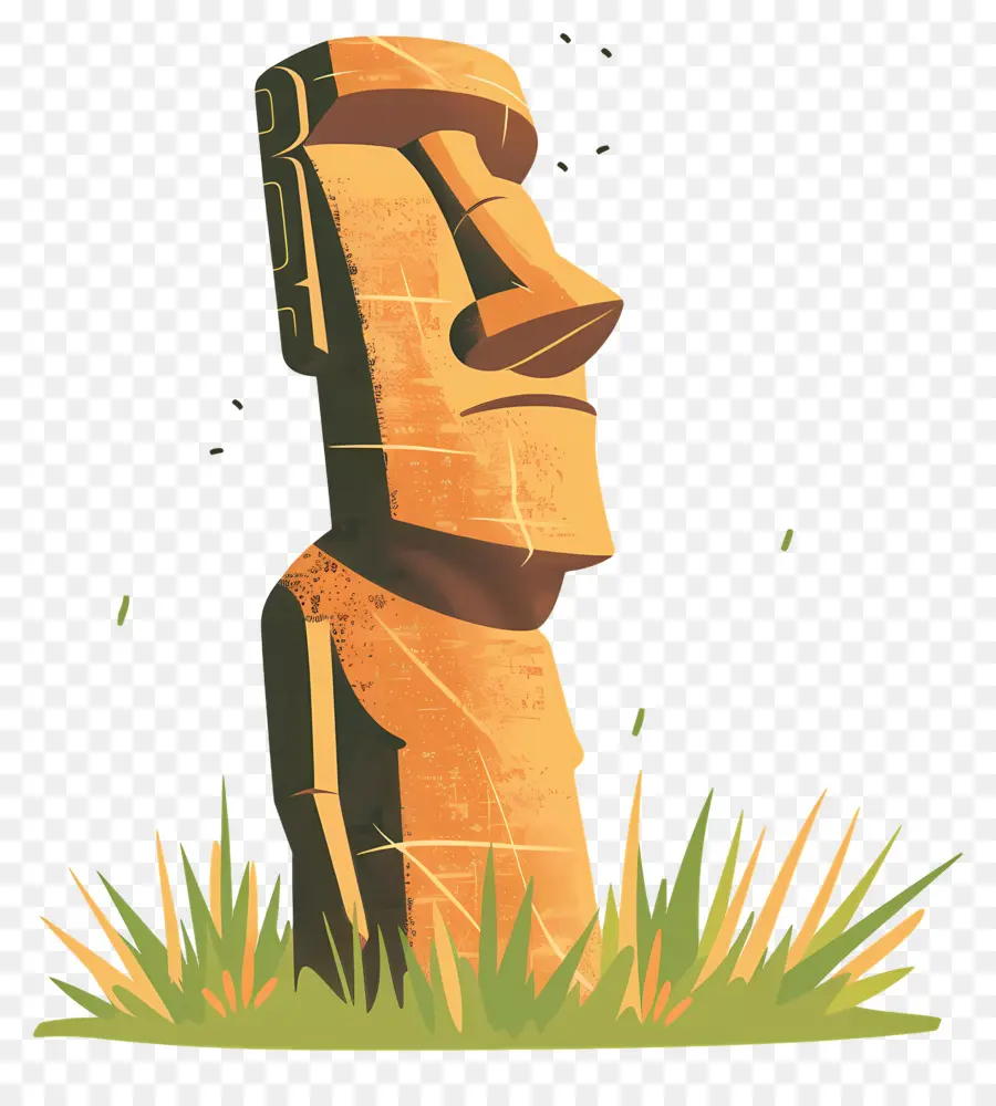 Moái，Estatua De La Isla De Pascua PNG