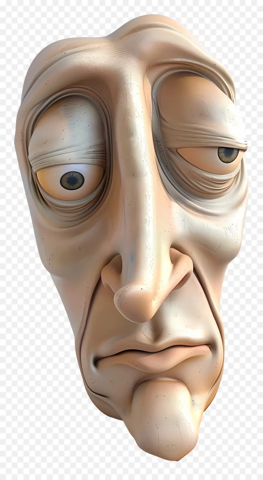 Cara De Hombre，Cara Distorsionada PNG