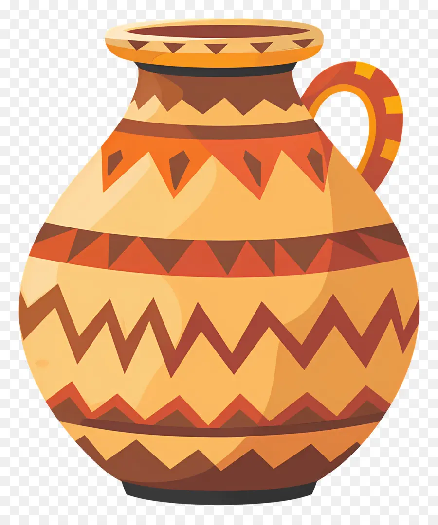 Olla De Barro India，Olla Estampada PNG