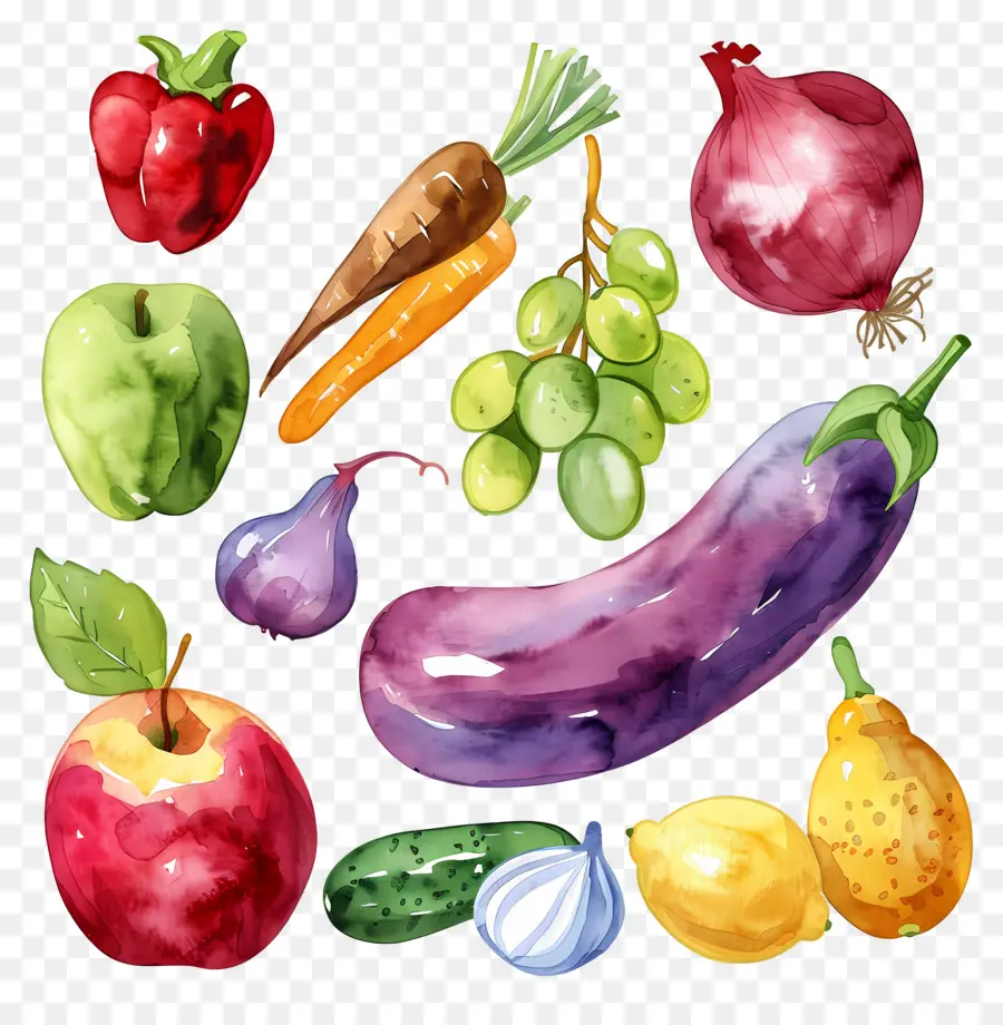 Verduras Y Frutas，Frutas Y Verduras PNG