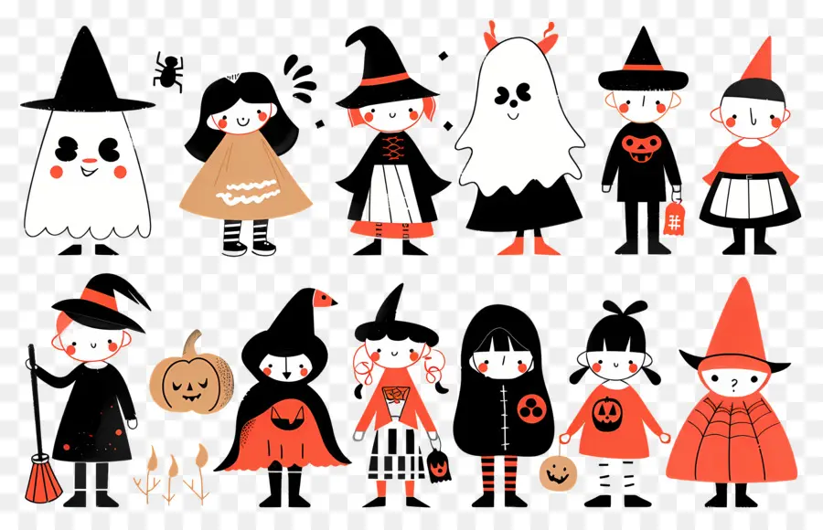 Niños De Halloween，Disfraces De Halloween PNG