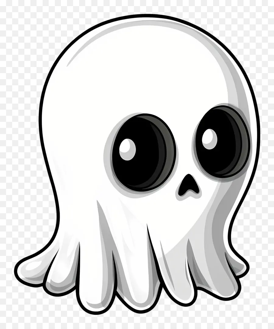 Fantasma De Dibujos Animados，Calavera De Dibujos Animados PNG