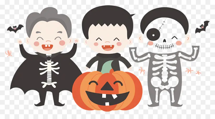 Niños De Halloween，Personajes De Halloween PNG