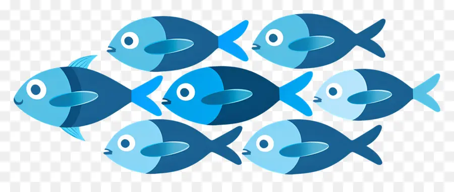 Grupo De Peces，Pescado Azul PNG